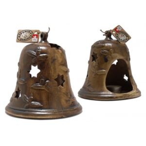 Keramická lampa - zvonek s vánočními motivy