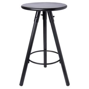 Černá kovová stolička - Ø 37*59 cm