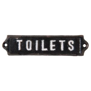 Kovová cedulka Toilets - 15*1*3 cm