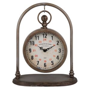 Kovové stolní retro hodiny Antiquité de Paris - 24*15*29 cm