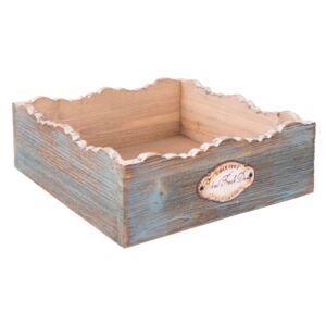 Dřevěný zásobník na ubrousky Fresh Daily - 20*20*7 cm Clayre & Eef