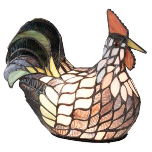 Stolní Tiffany lampa Rooster - Ø 29*25 cm Clayre & Eef