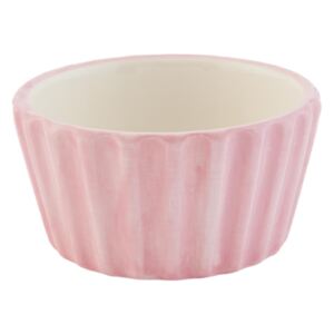 Růžová mistička Happy Cupcake - Ø 9*5 cm / 0,1 L Clayre & Eef