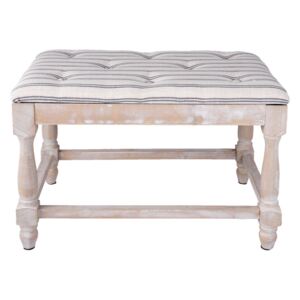Dřevěná lavice s polstrováním - 60*40*42 cm