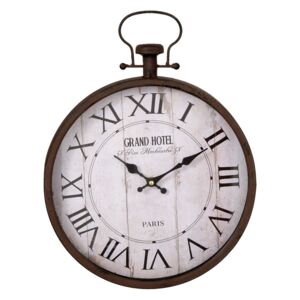 Kovové nástěnné hodiny Grand hotel - 30*6*40 cm Clayre & Eef