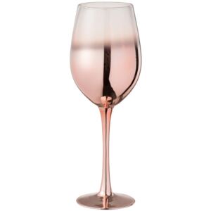 Sklenička na víno Copper Glass - Ø 9*26 cm J-Line