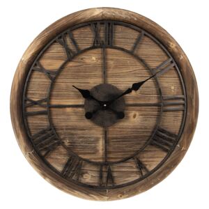 Dřevěné nástěnné hodiny - Ø 60*5 cm