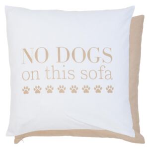 Povlak na polštář No dogs on this sofa - 50*50cm Clayre & Eef