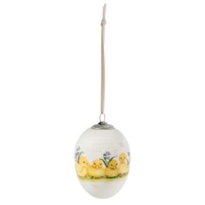 Velikonoční vajíčko s dekorem housátek - Ø 5*7 cm