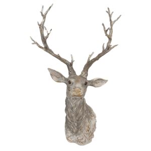 Dekorace hlava jelena - 43*31*73 cm Clayre & Eef