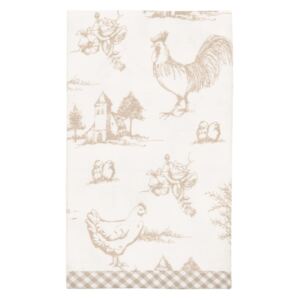 Textilní ubrousky Chicken farm natural - 40*40 cm - 6ks Clayre & Eef