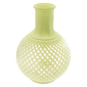 Zelená váza s patinou Agnesse - Ø 13*18 cm Clayre & Eef