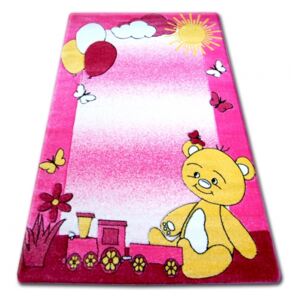 Makro Abra Dětský kusový koberec HAPPY C210 růžový Medvídek 160 x 220
