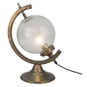 Kovová stolní lampa Bronze Gold - 36*25*49 cm E27/1 Clayre & Eef