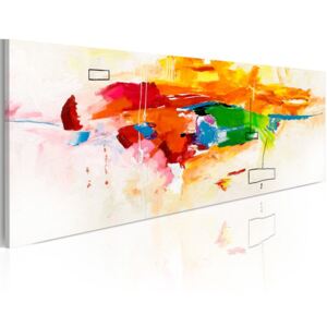 Obraz na plátně Bimago - Colors celebration 120x40 cm