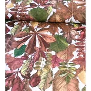 Metráž dekorační látka podzimní listy | RTex