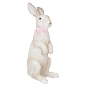 Dekorace sedící králík s mašlí- 17*22*49 cm Bell Arte