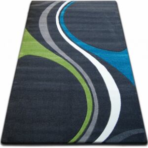 Makro Abra Kusový koberec FOCUS - F460 tyrkysový šedý zelený 280 x 370