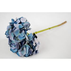 Dekorace modrá hortenzie - 46 cm