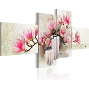 Obraz na plátně Bimago - Fragrance of magnolias 100x45 cm
