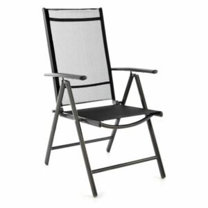 D40753 Zahradní hliníková židle - černá