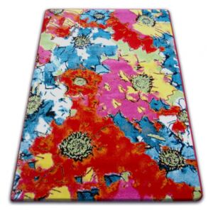 Makro Abra Dětský kusový koberec PAINT - F513 red květy 120 x 170
