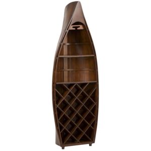 Dřevěná vinotéka Boat - 50*29*140 cm