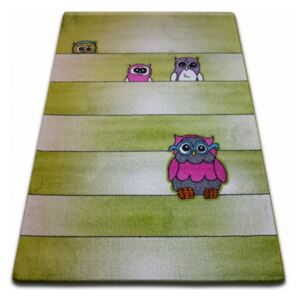 Makro Abra Dětský kusový koberec KIDS C412 Sovy zelený 240 x 330