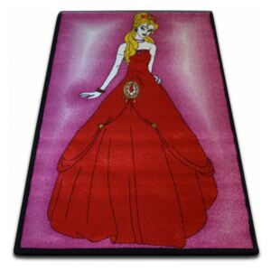Makro Abra Dětský kusový koberec KIDS C425 Princezna růžový 160 x 220