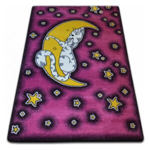Makro Abra Dětský kusový koberec KIDS C414 Kočka růžový 140 x 190