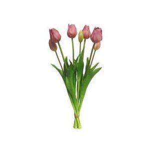 Kytice tulipánů 7ks fialkové - 46cm Exner