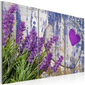Obraz na plátně Bimago - Lavender love 60x40 cm