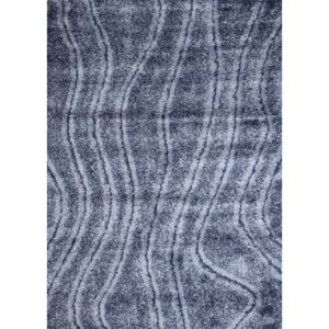 Makro Abra Kusový koberec shaggy TWINGO DROP 2340D modrý 60 x 100