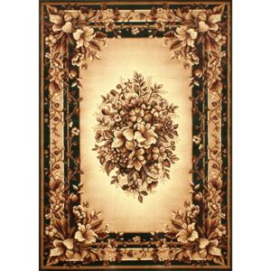 Balta Kusový koberec GOLD 323/32 zelený béžový 60 x 110