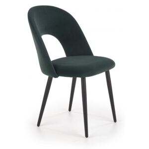 Jídelní židle K384 samet / černá Halmar