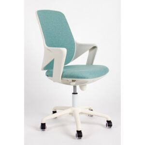 Dětská otočná židle ZK11 MONA plast bílý, látka dle výběru