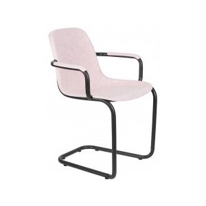 Zuiver Jídelní židle s područkami THIRSTY ZUIVER, plast růžová