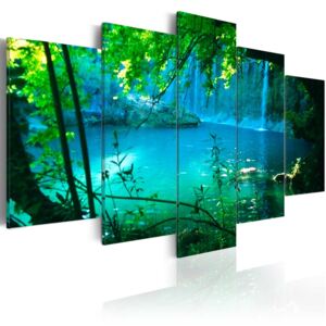 Obraz na plátně Bimago - Turquoise seclusion 100x50 cm