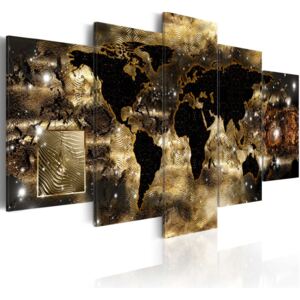 Obraz na plátně Bimago - Continents of bronze 100x50 cm
