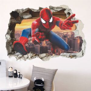 U Foťáka Samolepka na zeď 3D Spiderman dětská 70x50cm