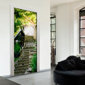 Fototapeta na dveře Bimago - Stony Stairs + lepidlo zdarma 70x210 cm