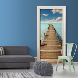 Fototapeta na dveře Bimago - Turquoise Harbour + lepidlo ZDARMA 70x210 cm