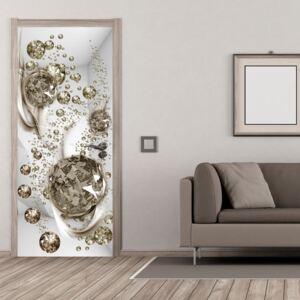 Fototapeta na dveře Bimago - Bubble abstraction + lepidlo zdarma 70x210 cm