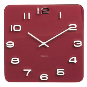 Nástěnné hodiny Vintage 35 cm Karlsson * (Barva - červená)
