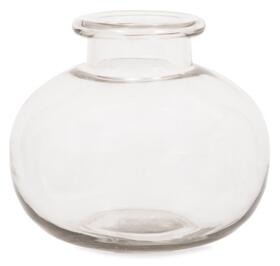 Robustní skleněná kulatá váza malá