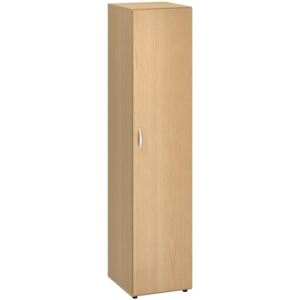 Interier Říčany Úzká kancelářská skříňka CLASSIC - dveře pravé, 400 x 470 x 1780 mm, buk + Záruka 7 let