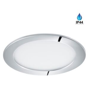 Eglo 96055 FUEVA 1 - LED podhledové svítidlo do koupelny Ø 17cm, 10,9W, 3000K, lesklý chrom, IP44