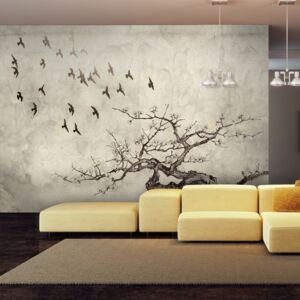 Fototapeta Bimago - Flock of birds + lepidlo ZDARMA 200x154 cm