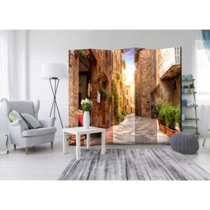 Paraván Bimago - Colourful Street in Tuscany 225x172cm