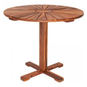 Zahradní kulatý stolek 70 cm | masivní akáciové dřevo